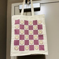 Checkered tote bag 