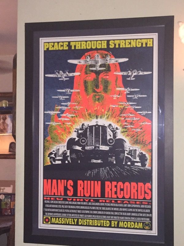 Man's Ruin Records - Peace Through Strength - Kozik Poster #'d