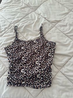 SHEIN cheetah print tank top