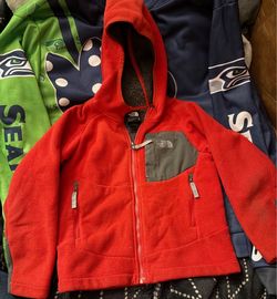 Kids xs fleece hoody The North Face Kids Red Fleece Zip Hoodie