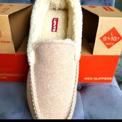 Levi's Venetian Mens Moccasin Slippers With Hard Bottoms Size L 9.5-10.5