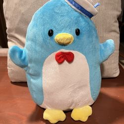 Sanrio Fiesta Tuxedo Sam Blue Penguin Tuxedosam w/Sailor Hat Plush, hallo kitty  14”