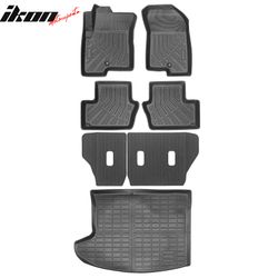 Fits 2007-2017 Jeep Compass MP & Patriot TPE Floor Mats + Trunk Mat + Backrest Mats