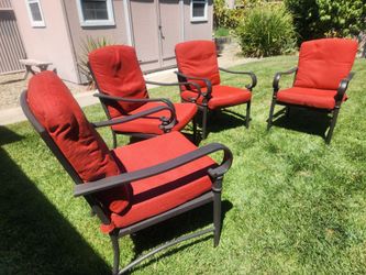 Outdoor chairs, set of four
