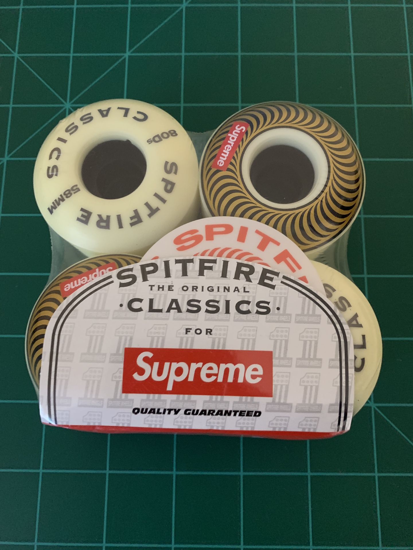 Supreme Spitfire 80D 58mm skateboard wheels Discontinued