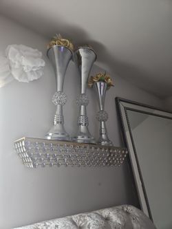 1 Stone floating shelves