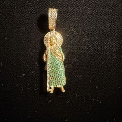 10K Gold San Judas Pendant