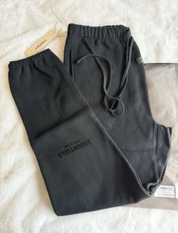 Black essentials pants medium