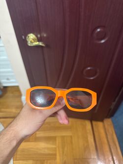 Electric orange sunglasses