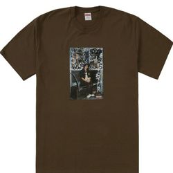 Supreme Lady Pink Tee Brown Small New