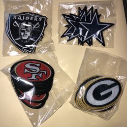 Iron On Patches/greenbay/Dallas Cowboys/eagles/sf 49 Ers/football Patches/patches