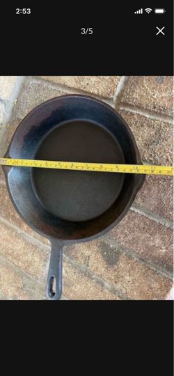 Vintage Unbranded Cast Iron With Heat Ring Skillet 11"
