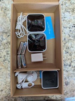 Blink Indoor Video Camera Set of Two, Like New