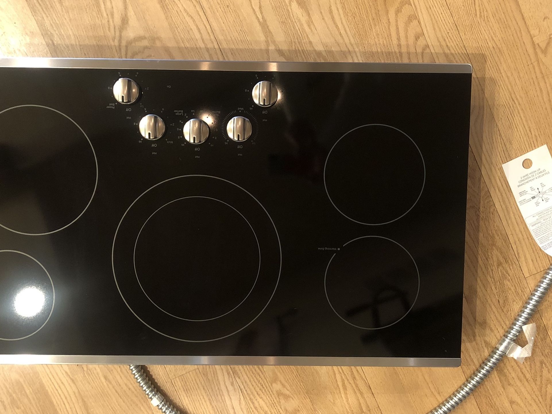 Electric Cooktop Built -in Knob Control In Stainless Steel With 5 Elements