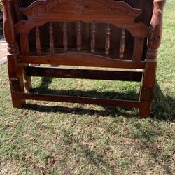 Wood Bed Frame Complete