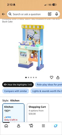 Bluey Kitchen Play Set