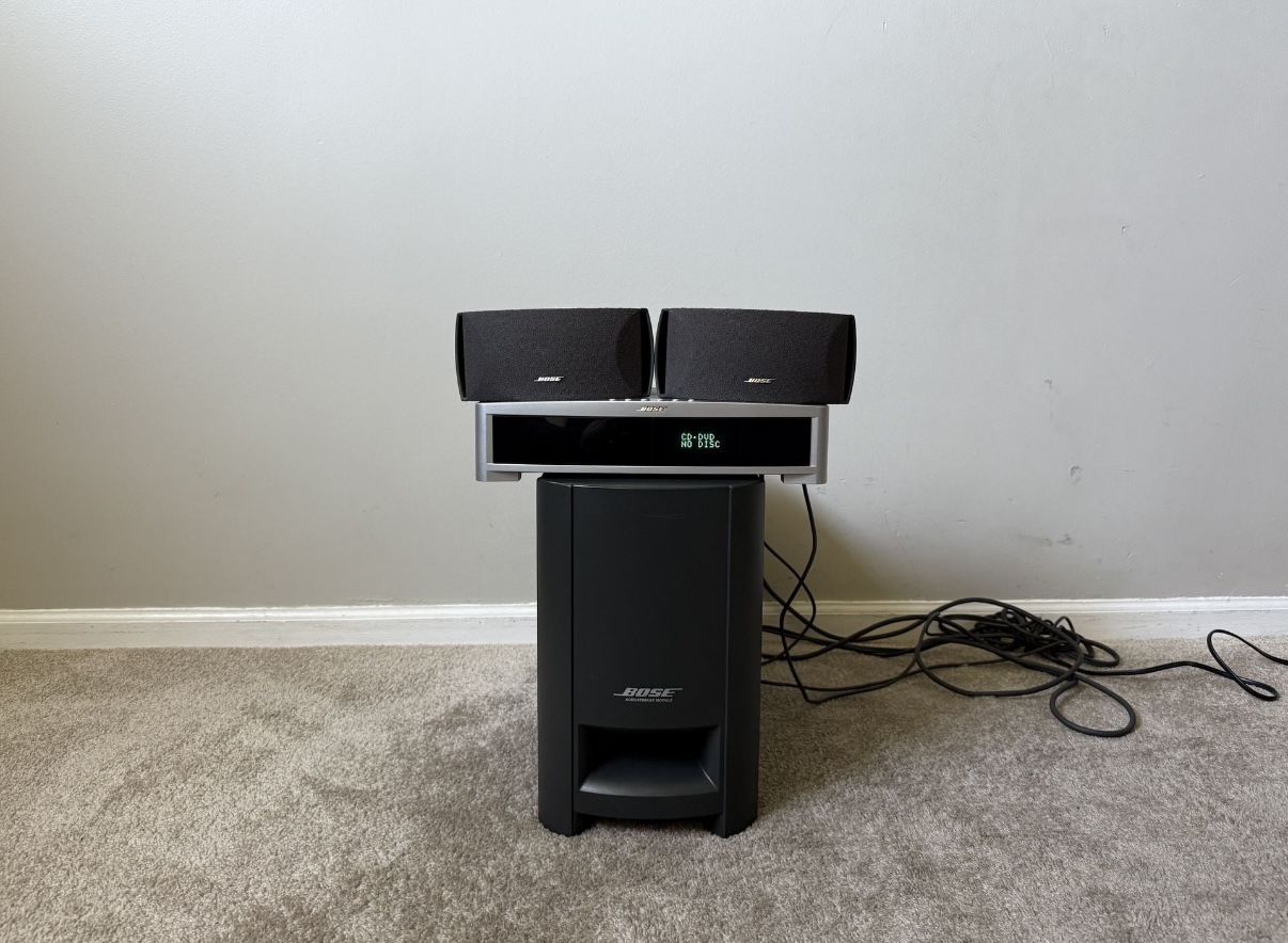 Bose 321 DVD CD Media Center Receiver, Powered Subwoofer and Speakers