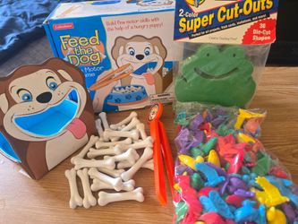 Lakeshore Learning Feed the Dog counting game plus frog + insects counter LOT