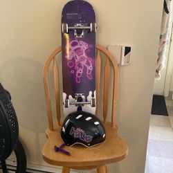 HALO Skateboard, And Helmet (purple)