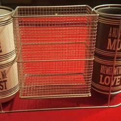 Coffee Mugs With Pod basket 