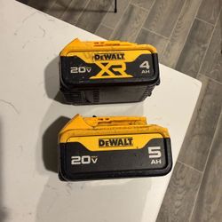 20v Dewalt batteries | 2 - 4.0 & 5.0