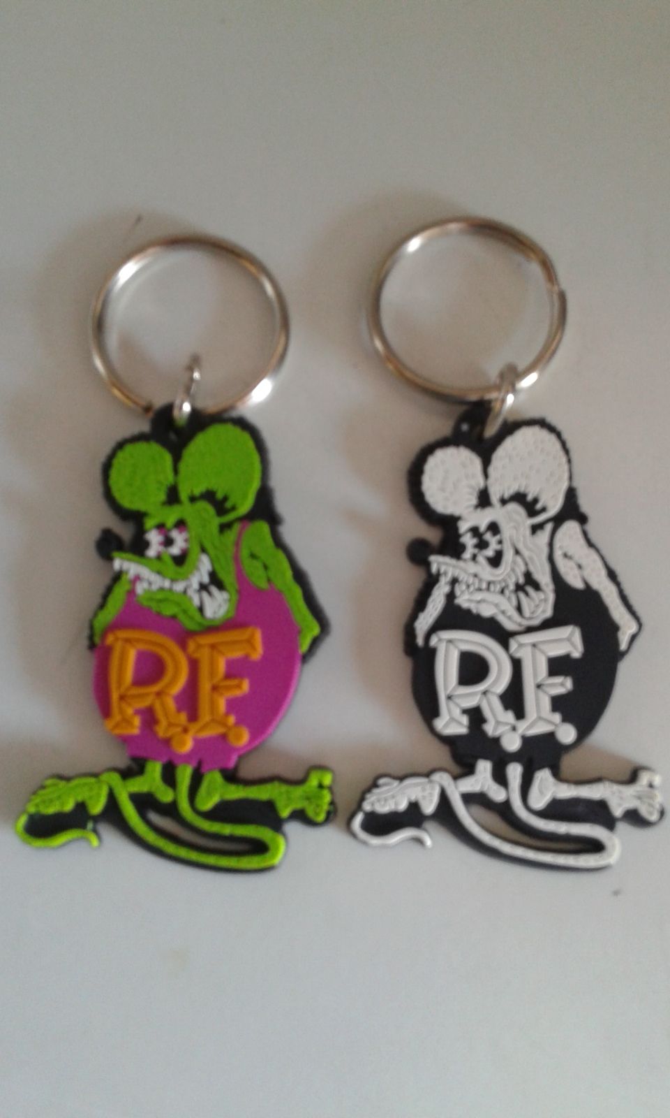 New never used Rat Fink keychains "Big Daddy Roth"