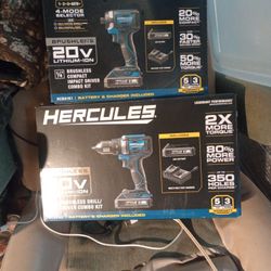 Hercules  Impact & Brushless Drill Driver Combo Set