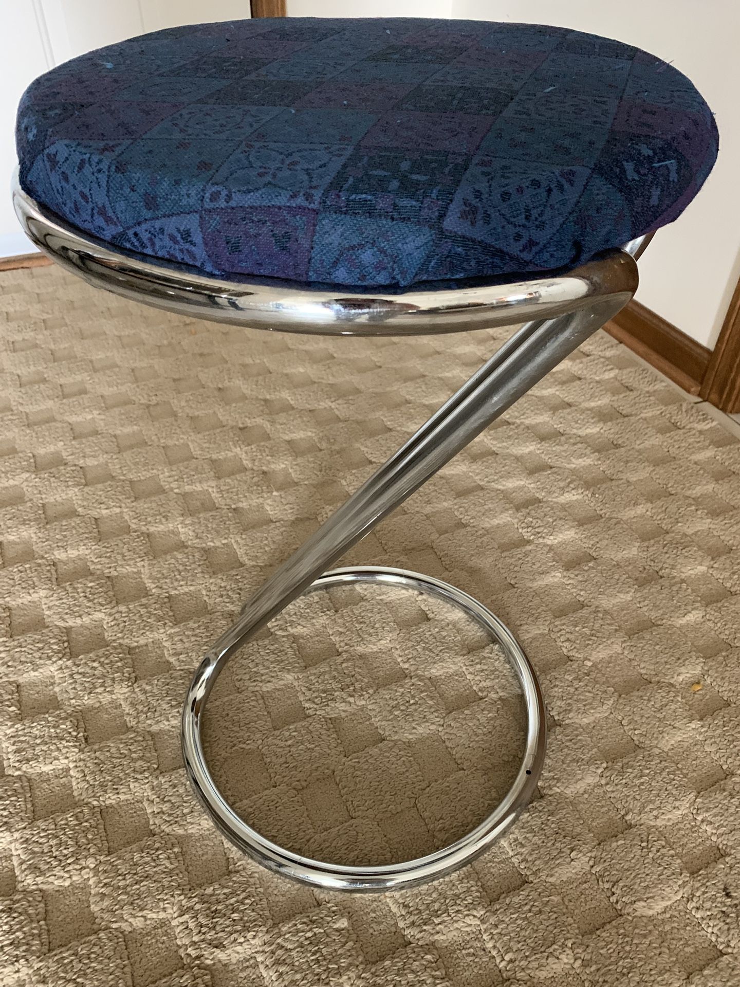Vintage Chrome Stool