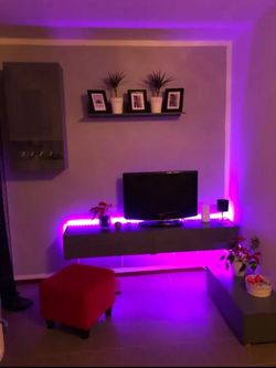 16.4 feet RGB LED Strip Light 5050 SMD Diode RGB Tape Waterproof Flexible LED Ribbon 30D/M With Remote Controller + DC12V Power Adapter