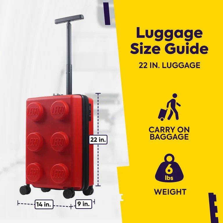 New 22 Inch Lego Brick Luggage