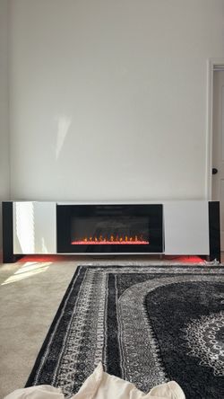 Modern Electric Fireplace TV Stand