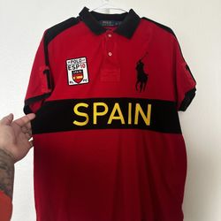 Authentic Polo Ralph Red Spain Polo