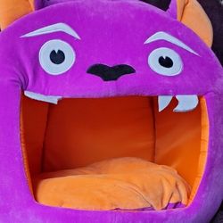 Halloween Fall Purple Monster  Cat /Dog  Bed