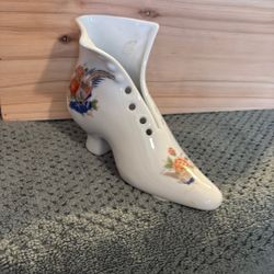 Vintage Porcelain Boot Shaped Vase