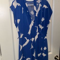 Blue And White Nine West Dress