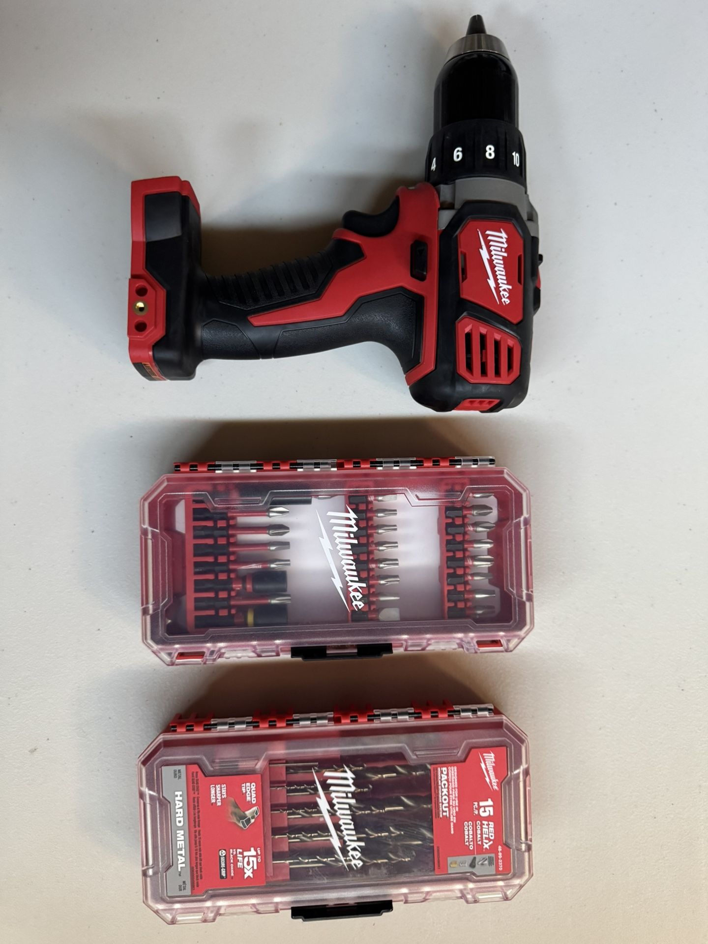 M18 18V Lithium-Ion Cordless 1/2 in. Drill Driver (Tool-Only) and two bites All new
