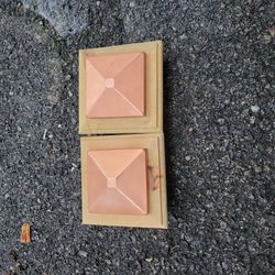 Dekorators 4x4 Copper Post Cap QTY 2