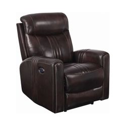 Cushion Back Power^3 Recliner Brown - $821