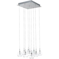 New Modern Satin Nickel 9-Light Chandelier