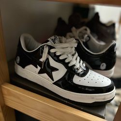 Auth bathing ape bape bapesta patent leather size11