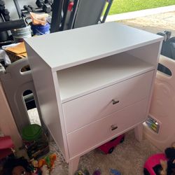 White nightstand
