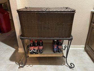 Rattan Cooler Freestanding 80 Quarts