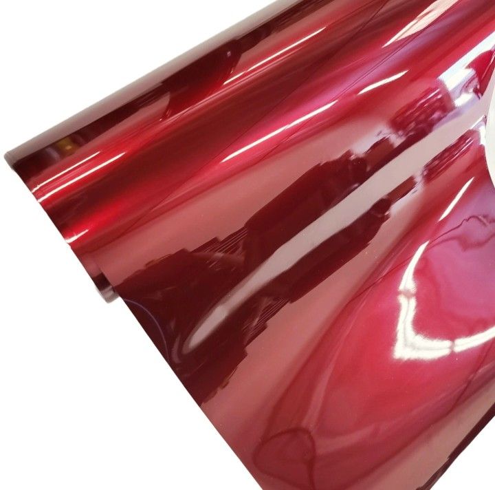 Gloss Blood Dark Red Vinyl Car Wrap With PET Liner 60ft X 5ft