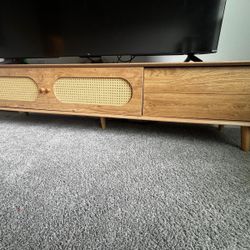 Boho Rattan TV Stand 