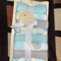 8 Pack Washcloths For Baby 