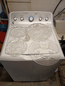 Crystal Platters And Crystal Plates And Salt Shaker