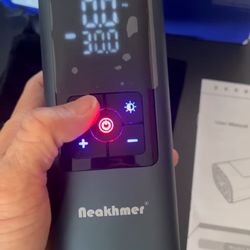 Tire Inflator Portable Air Compressor: Cordless Air Pump for Car Tires 150PSI - Tire Pump with Pressure Gauge for Car Bike Motorcycle Balls (Grey Blue