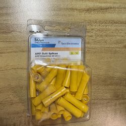 Butt Splices Vinyl 12-10 AWG 50/Clam