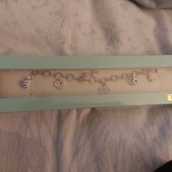 Toscow Australia Silver Charm Bracelet