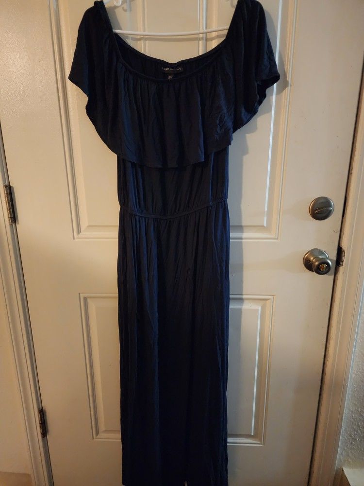 Lane Bryant 14/16 Blue Off Shoulder Dress